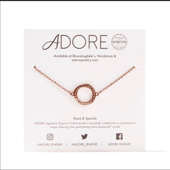 NWT ADORE bracelet with genuine Swarovski crystal - Picture 1 of 5